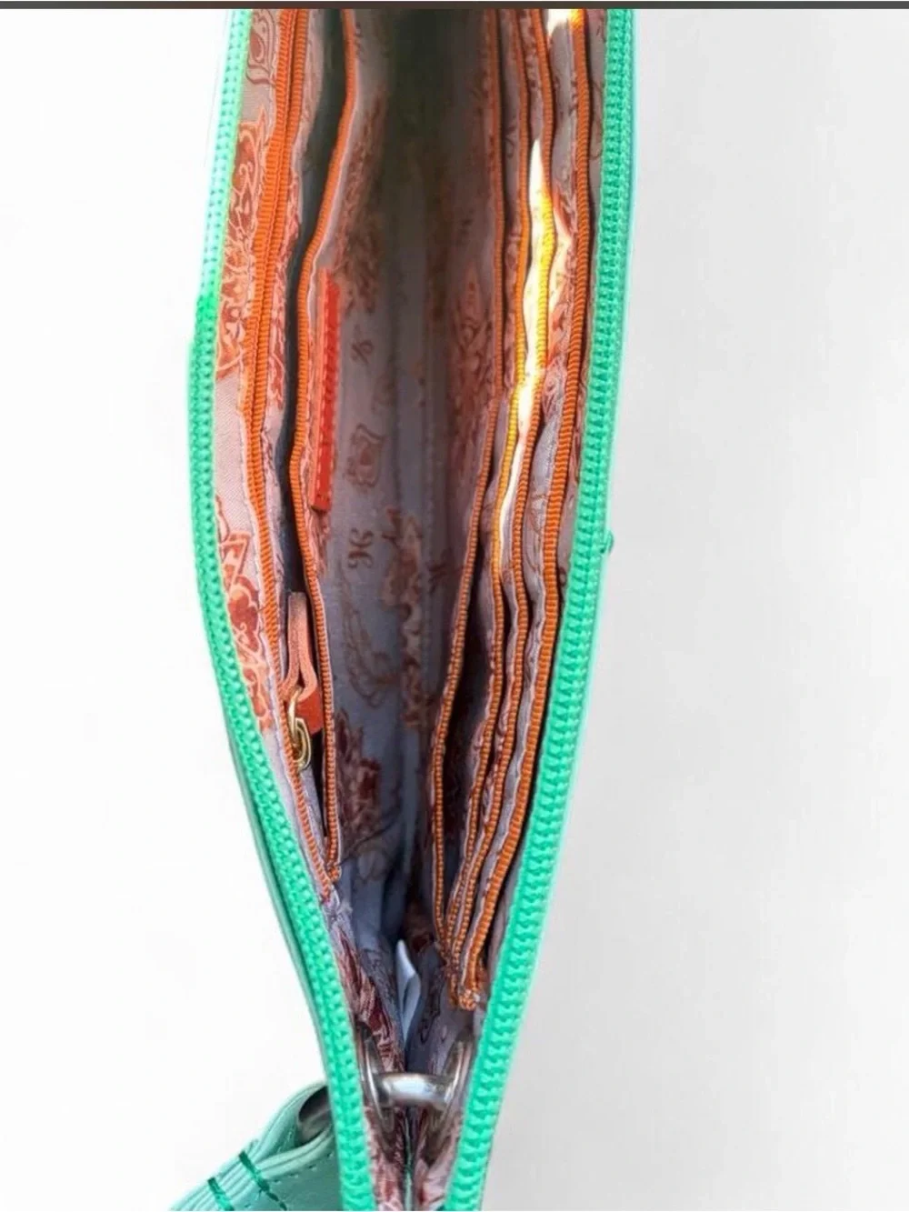 HOBO Leather Wristlet Clutch in Mint